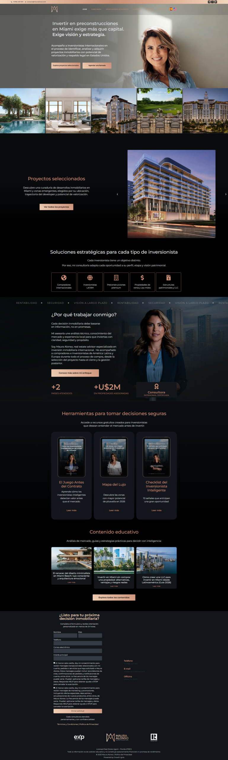 Print longo do site Maura Alonso